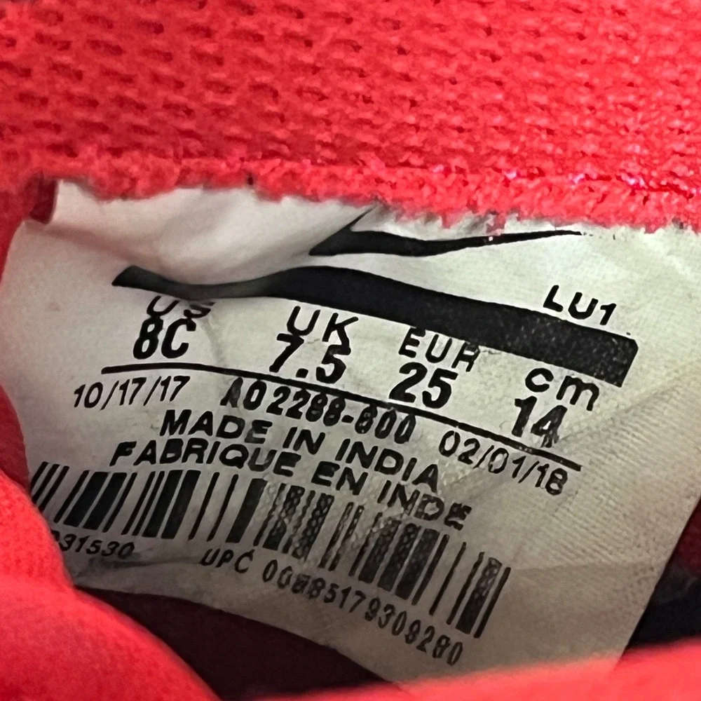 Nike Air Force 1 Low Toddler Hot Pink Patent Leather Sneakers Shoes Size 8C